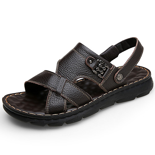 Men's Spring & Summer Classic / British Daily Outdoor Sandals Walking Shoes Leather Breathable Wear Proof Black / Brown
Men's Spring & Summer Classic / British Daily Outdoor Sandals Walking Shoes Leather Breathable Wear Proof Black / Brown