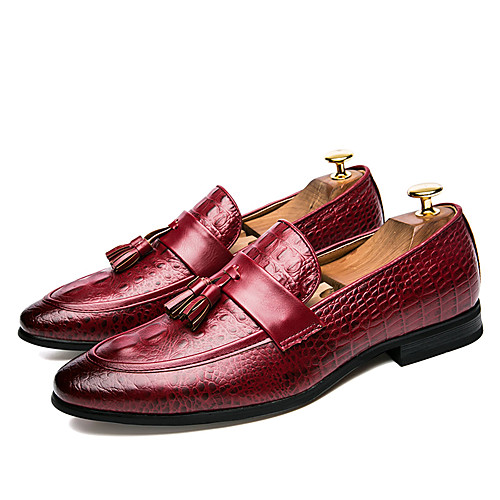 Men's Spring & Summer / Fall & Winter Casual / British Daily Party & Evening Loafers & Slip-Ons Walking Shoes Faux Leather Breathable Non-slipping Wear Proof Wine / Black / Tassel
Men's Spring & Summer / Fall & Winter Casual / British Daily Party & Evening Loafers & Slip-Ons Walking Shoes Faux Leather Breathable Non-slipping Wear Proof Wine / Black / Tassel