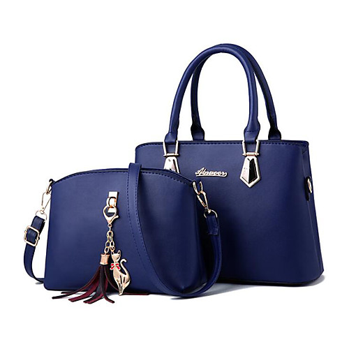 Women's Zipper PU Bag Set Bag Sets 2 Pieces Purse Set Wine / Black / Blushing Pink
Women's Zipper PU Bag Set Bag Sets 2 Pieces Purse Set Wine / Black / Blushing Pink