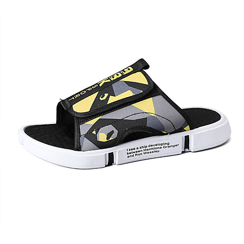 Men's Summer Classic / British Daily Outdoor Slippers & Flip-Flops Walking Shoes Canvas / Cotton Breathable Wear Proof Yellow / Gray
Men's Summer Classic / British Daily Outdoor Slippers & Flip-Flops Walking Shoes Canvas / Cotton Breathable Wear Proof Yellow / Gray
