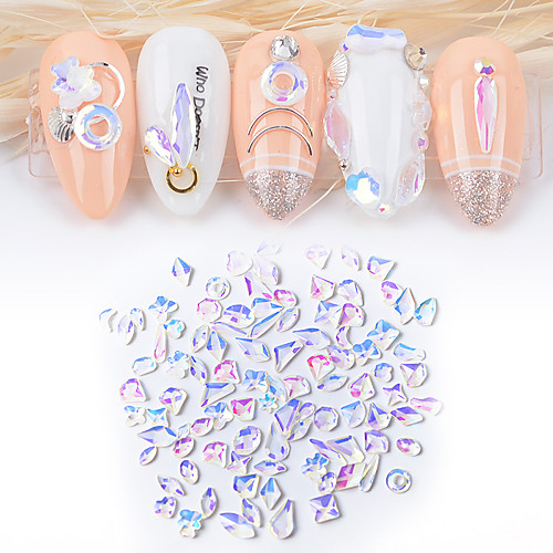 50Pcs Transparent AB Rhinestones Crystal DIY Nail Art Stone 3D Mix Design Jewelry Gems Accessories Manicure Decorations
50Pcs Transparent AB Rhinestones Crystal DIY Nail Art Stone 3D Mix Design Jewelry Gems Accessories Manicure Decorations