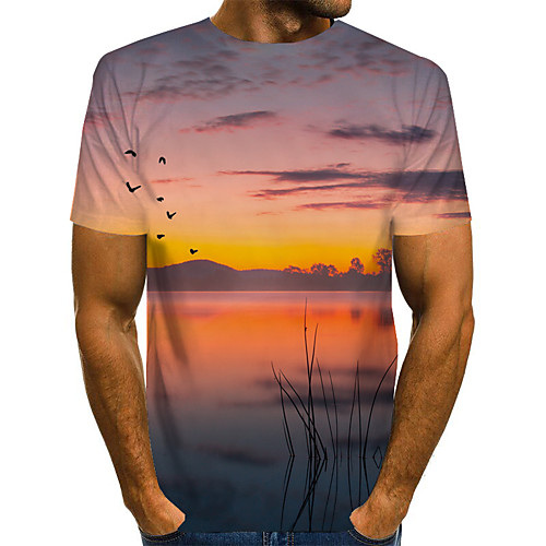 Men's T shirt 3D Short Sleeve Daily Tops Basic Exaggerated Blue Purple Yellow
Men's T shirt 3D Short Sleeve Daily Tops Basic Exaggerated Blue Purple Yellow