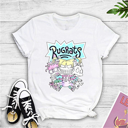 Women's Cartoon Print Loose T-shirt Basic Daily Going out White / Black / Yellow / Blushing Pink / Gray
Women's Cartoon Print Loose T-shirt Basic Daily Going out White / Black / Yellow / Blushing Pink / Gray