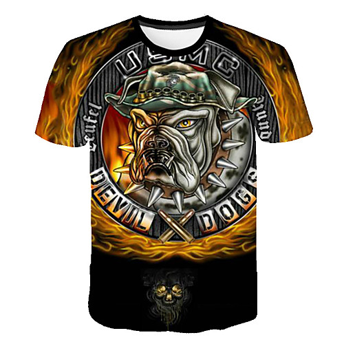 Men's Color Block 3D Fantastic Beasts Print T-shirt Street chic Punk & Gothic Club Weekend Round Neck Rainbow / Short Sleeve / Animal
Men's Color Block 3D Fantastic Beasts Print T-shirt Street chic Punk & Gothic Club Weekend Round Neck Rainbow / Short Sleeve / Animal