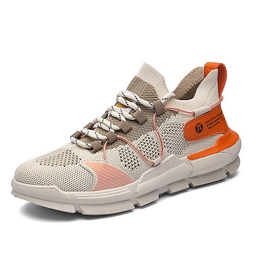 Men's Fall Sporty / Casual Daily Outdoor Trainers / Athletic Shoes Running Shoes / Walking Shoes Tissage Volant Breathable Non-slipping Shock Absorbing White / Black / Beige Color Block
Men's Fall Sporty / Casual Daily Outdoor Trainers / Athletic Shoes Running Shoes / Walking Shoes Tissage Volant Breathable Non-slipping Shock Absorbing White / Black / Beige Color Block