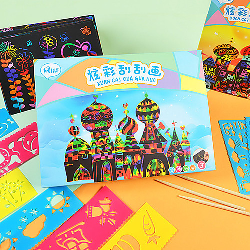 Drawing Toy Scratch Art Set Magic Scratch Paper Tower Painting Creative Pure Paper Kid's Boys and Girls Toy Gift
Drawing Toy Scratch Art Set Magic Scratch Paper Tower Painting Creative Pure Paper Kid's Boys and Girls Toy Gift