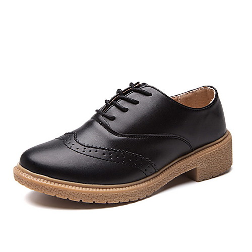 Women's Oxfords Spring & Summer Flat Heel Round Toe Daily PU Black / Red / Brown
Women's Oxfords Spring & Summer Flat Heel Round Toe Daily PU Black / Red / Brown