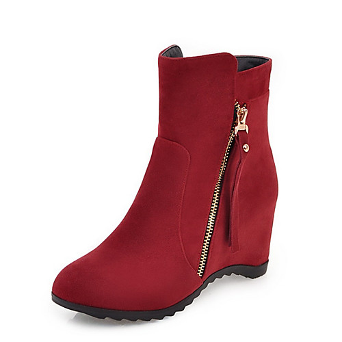 Women's Boots Fall & Winter Wedge Heel Round Toe Daily Synthetics Mid-Calf Boots Black / Red / Beige
Women's Boots Fall & Winter Wedge Heel Round Toe Daily Synthetics Mid-Calf Boots Black / Red / Beige