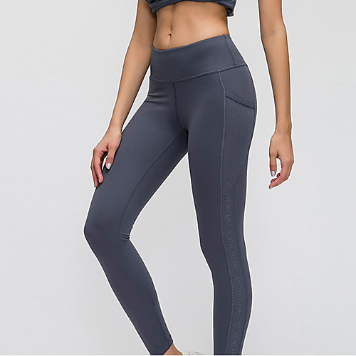 Women's High Waist Yoga Pants Pocket Black Dark Purple Green Gray Elastane Running Fitness Gym Workout Tights Leggings Sport Activewear Breathable Tummy Control Butt Lift Moisture Wicking High
Women's High Waist Yoga Pants Pocket Black Dark Purple Green Gray Elastane Running Fitness Gym Workout Tights Leggings Sport Activewear Breathable Tummy Control Butt Lift Moisture Wicking High