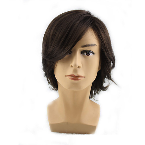 Synthetic Wig Curly Asymmetrical Wig Medium Length Medium Brown Synthetic Hair 12 inch Men's Party Youth Black
Synthetic Wig Curly Asymmetrical Wig Medium Length Medium Brown Synthetic Hair 12 inch Men's Party Youth Black