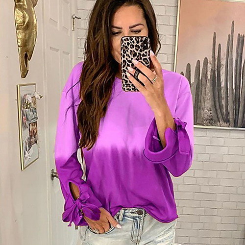 Women's Color Block T-shirt Daily Blue / Purple / Red / Khaki / Green / Light Green / Gray
Women's Color Block T-shirt Daily Blue / Purple / Red / Khaki / Green / Light Green / Gray