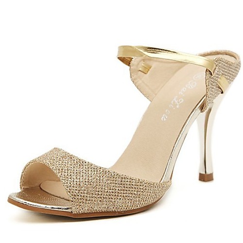 Women's Slippers & Flip-Flops Summer Stiletto Heel Open Toe Daily PU White / Gold
Women's Slippers & Flip-Flops Summer Stiletto Heel Open Toe Daily PU White / Gold