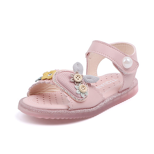 Girls' Comfort PU Sandals Toddler(9m-4ys) / Little Kids(4-7ys) Walking Shoes Flower Pink / Beige Spring / Summer
Girls' Comfort PU Sandals Toddler(9m-4ys) / Little Kids(4-7ys) Walking Shoes Flower Pink / Beige Spring / Summer