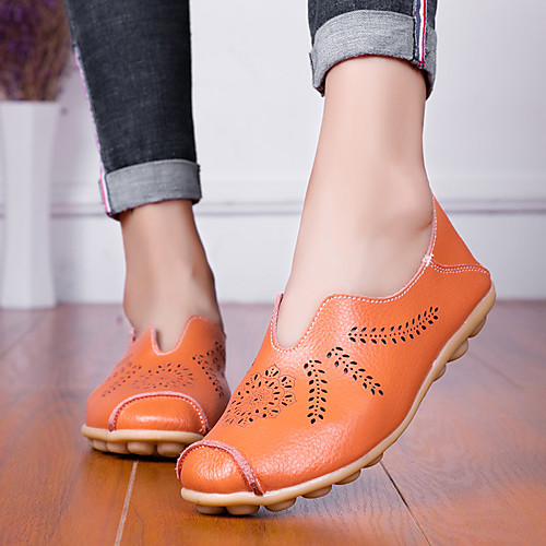 Women's Loafers & Slip-Ons 2020 Spring / Summer Flat Heel Round Toe Casual Chinoiserie Daily Home Solid Colored Cowhide Walking Shoes White / Black / Orange
Women's Loafers & Slip-Ons 2020 Spring / Summer Flat Heel Round Toe Casual Chinoiserie Daily Home Solid Colored Cowhide Walking Shoes White / Black / Orange
