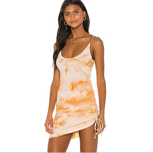 Women's Strap Dress Short Mini Dress - Sleeveless Tie Dye Summer Sexy 2020 Orange S M L
Women's Strap Dress Short Mini Dress - Sleeveless Tie Dye Summer Sexy 2020 Orange S M L