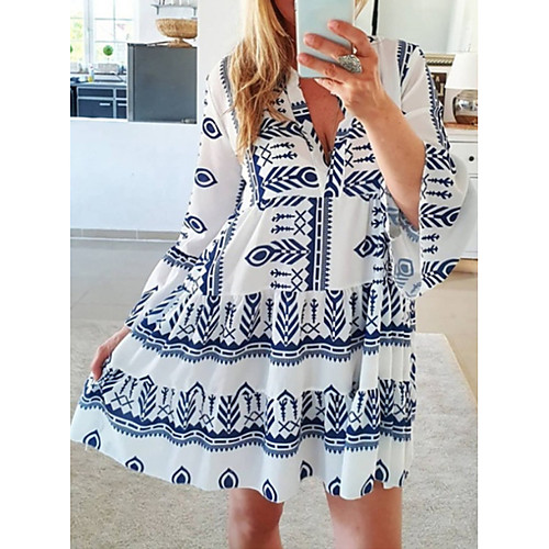 Women's A Line Dress Short Mini Dress Yellow Blushing Pink Light Green Light Blue Long Sleeve Geometric Summer V Neck Casual 2021 S M L XL XXL 3XL
Women's A Line Dress Short Mini Dress Yellow Blushing Pink Light Green Light Blue Long Sleeve Geometric Summer V Neck Casual 2021 S M L XL XXL 3XL