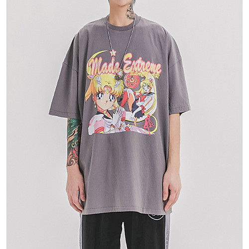 Men's Geometric Letter T-shirt - Cotton Daily Weekend Round Neck White / Black / Gray / Short Sleeve
Men's Geometric Letter T-shirt - Cotton Daily Weekend Round Neck White / Black / Gray / Short Sleeve