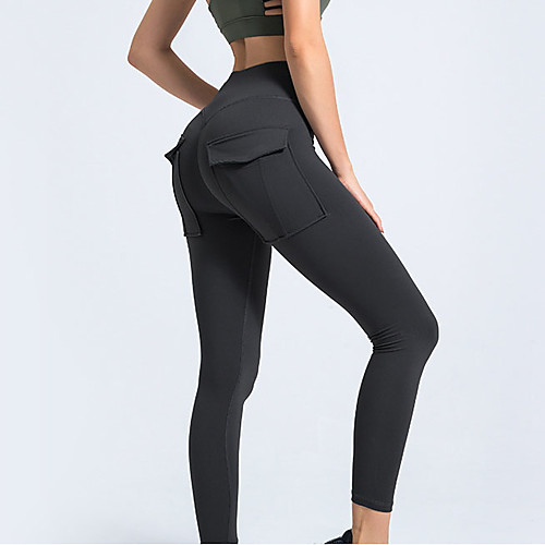 Women's High Waist Yoga Pants Pocket Solid Color Black Running Fitness Gym Workout Tights Leggings Sport Activewear Quick Dry Butt Lift Tummy Control High Elasticity Skinny
Women's High Waist Yoga Pants Pocket Solid Color Black Running Fitness Gym Workout Tights Leggings Sport Activewear Quick Dry Butt Lift Tummy Control High Elasticity Skinny