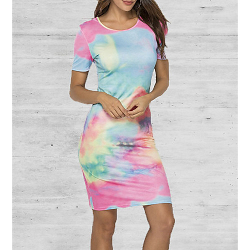 Women's Sheath Dress Midi Dress Short Sleeve Tie Dye Summer Elegant 2021 Blue Orange S M L XL
Women's Sheath Dress Midi Dress Short Sleeve Tie Dye Summer Elegant 2021 Blue Orange S M L XL