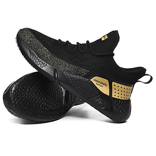 Men's Spring & Summer Sporty Athletic Trainers / Athletic Shoes Running Shoes Elastic Fabric / Tissage Volant Non-slipping Black / Gold / Black / Silver / White
Men's Spring & Summer Sporty Athletic Trainers / Athletic Shoes Running Shoes Elastic Fabric / Tissage Volant Non-slipping Black / Gold / Black / Silver / White