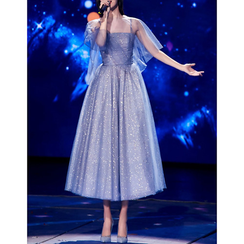 A-Line Glittering Celebrity Style Wedding Guest Prom Dress Jewel Neck Half Sleeve Ankle Length Tulle with Sequin 2021
A-Line Glittering Celebrity Style Wedding Guest Prom Dress Jewel Neck Half Sleeve Ankle Length Tulle with Sequin 2021