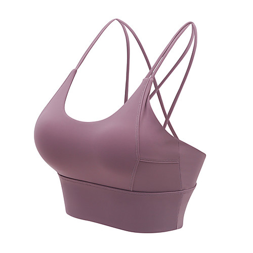 Women's Sports Bra Bralette Criss Cross Running Fitness Jogging Breathable Soft Padded Medium Support Purple Red Blue Royal Blue Black Solid Colored / Stretchy
Women's Sports Bra Bralette Criss Cross Running Fitness Jogging Breathable Soft Padded Medium Support Purple Red Blue Royal Blue Black Solid Colored / Stretchy