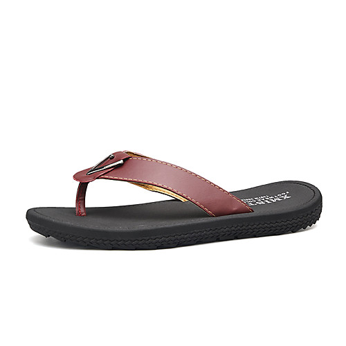 Men's Summer Classic / British Daily Outdoor Slippers & Flip-Flops Walking Shoes Rubber Breathable Wear Proof White / Black / Burgundy
Men's Summer Classic / British Daily Outdoor Slippers & Flip-Flops Walking Shoes Rubber Breathable Wear Proof White / Black / Burgundy