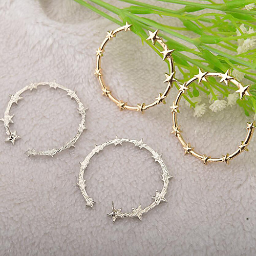 Women's Earrings Holiday Wedding Birthday Romantic Earrings Jewelry Gold / Silver For Date Street Festival 1 Pair
Women's Earrings Holiday Wedding Birthday Romantic Earrings Jewelry Gold / Silver For Date Street Festival 1 Pair