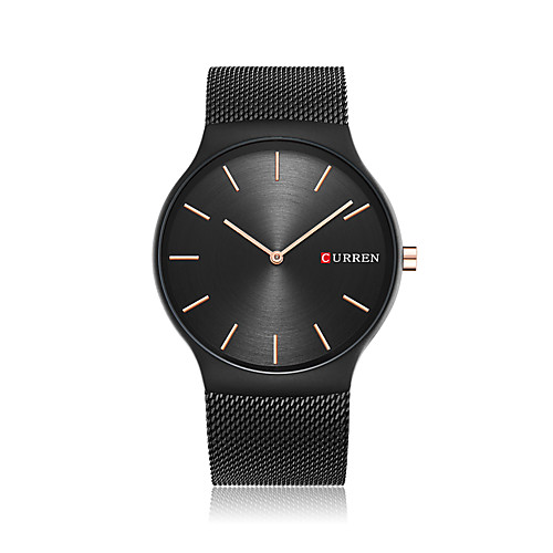 CURREN Men's Steel Band Watches Japanese Quartz Formal Style Modern Style Stainless Steel Black / Silver / Gold 30 m Water Resistant / Waterproof Cute Shock Resistant Analog Mesh Fashion -
CURREN Men's Steel Band Watches Japanese Quartz Formal Style Modern Style Stainless Steel Black / Silver / Gold 30 m Water Resistant / Waterproof Cute Shock Resistant Analog Mesh Fashion -