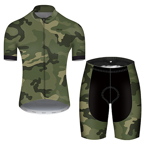 21Grams Men's Short Sleeve Cycling Jersey with Shorts Nylon Camouflage Patchwork Camo / Camouflage Bike Quick Dry Breathable Sports Patchwork Mountain Bike MTB Road Bike Cycling Clothing Apparel
21Grams Men's Short Sleeve Cycling Jersey with Shorts Nylon Camouflage Patchwork Camo / Camouflage Bike Quick Dry Breathable Sports Patchwork Mountain Bike MTB Road Bike Cycling Clothing Apparel