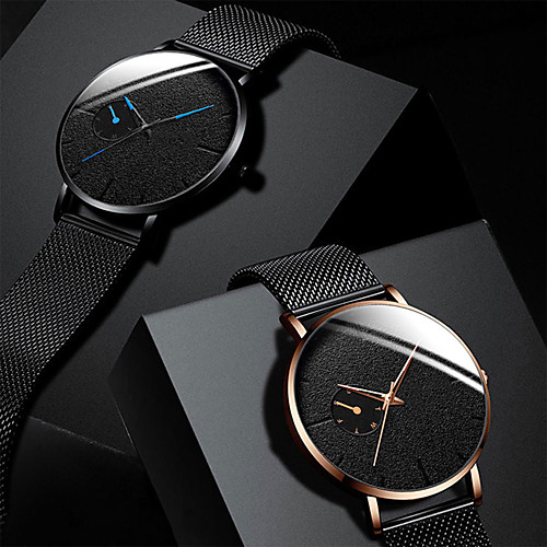 Men's Steel Band Watches Quartz Modern Style Stylish Stainless Steel Black / Silver / Rose Gold Casual Watch Large Dial Analog Big Face Vegan - Black Blue Red One Year Battery Life
Men's Steel Band Watches Quartz Modern Style Stylish Stainless Steel Black / Silver / Rose Gold Casual Watch Large Dial Analog Big Face Vegan - Black Blue Red One Year Battery Life