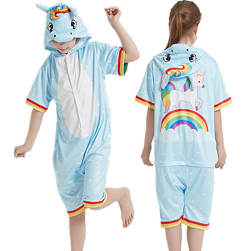 Kid's Kigurumi Pajamas Unicorn Onesie Pajamas Silk Fabric Blue Cosplay For Boys and Girls Animal Sleepwear Cartoon Festival / Holiday Costumes / Leotard / Onesie
Kid's Kigurumi Pajamas Unicorn Onesie Pajamas Silk Fabric Blue Cosplay For Boys and Girls Animal Sleepwear Cartoon Festival / Holiday Costumes / Leotard / Onesie