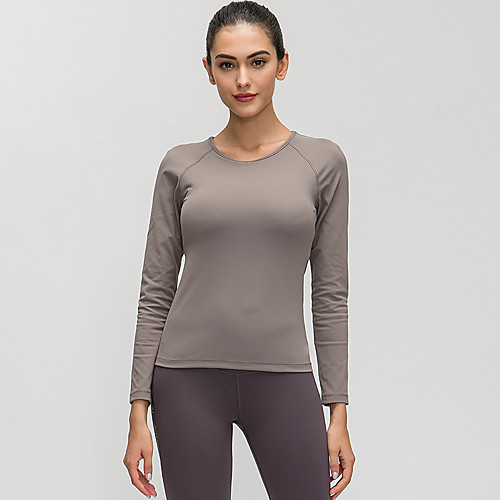 Women's Running Shirt Removable Pad Wireless Fashion Dark Gray Green Gray Elastane Yoga Running Fitness Top Long Sleeve Sport Activewear Breathable Quick Dry Comfortable Stretchy
Women's Running Shirt Removable Pad Wireless Fashion Dark Gray Green Gray Elastane Yoga Running Fitness Top Long Sleeve Sport Activewear Breathable Quick Dry Comfortable Stretchy