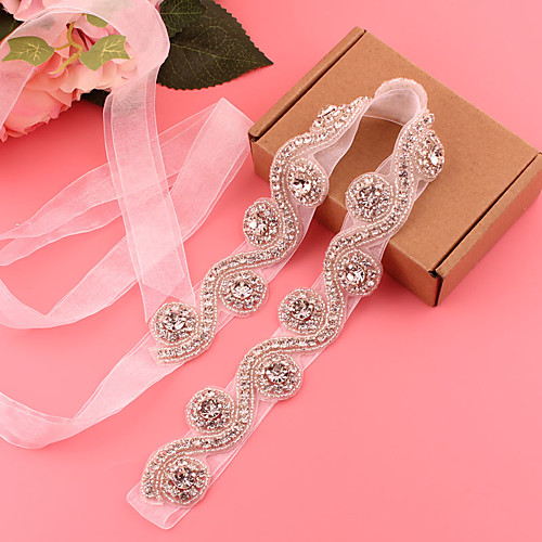 Satin / Tulle Wedding / Party / Evening Sash With Imitation Pearl / Belt / Appliques Women's Sashes
Satin / Tulle Wedding / Party / Evening Sash With Imitation Pearl / Belt / Appliques Women's Sashes