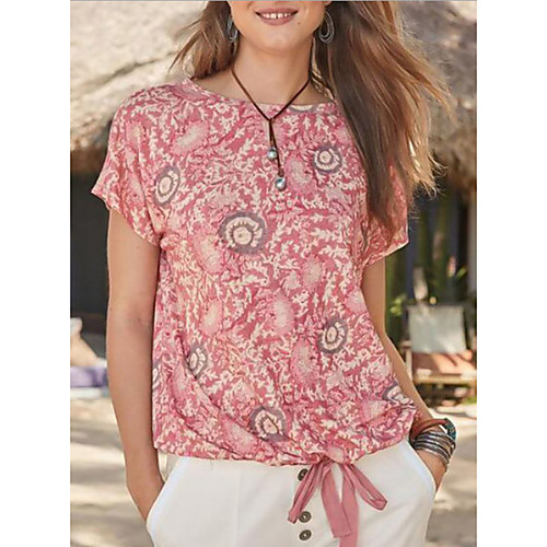 Women's Tops Graphic T-shirt Round Neck Daily Summer Blushing Pink S M L XL 2XL 3XL 4XL 5XL
Women's Tops Graphic T-shirt Round Neck Daily Summer Blushing Pink S M L XL 2XL 3XL 4XL 5XL