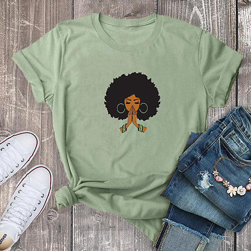 Women's T shirt Graphic Prints Print Round Neck Tops 100% Cotton Basic Basic Top White Red Yellow
Women's T shirt Graphic Prints Print Round Neck Tops 100% Cotton Basic Basic Top White Red Yellow