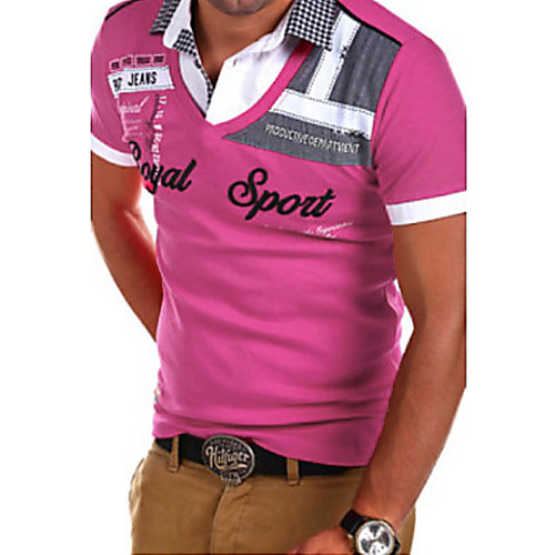 Men's Letter Embroidered Polo Daily Shirt Collar White / Black / Blue / Red / Light Blue / Short Sleeve
Men's Letter Embroidered Polo Daily Shirt Collar White / Black / Blue / Red / Light Blue / Short Sleeve