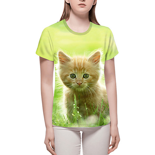 Women's T-shirt Plus Size Graphic 3D Print Tops - Print Round Neck Loose Basic Daily Spring Summer Black Green Rainbow Gray S M L XL 2XL 3XL 4XL 5XL 6XL / Going out
Women's T-shirt Plus Size Graphic 3D Print Tops - Print Round Neck Loose Basic Daily Spring Summer Black Green Rainbow Gray S M L XL 2XL 3XL 4XL 5XL 6XL / Going out