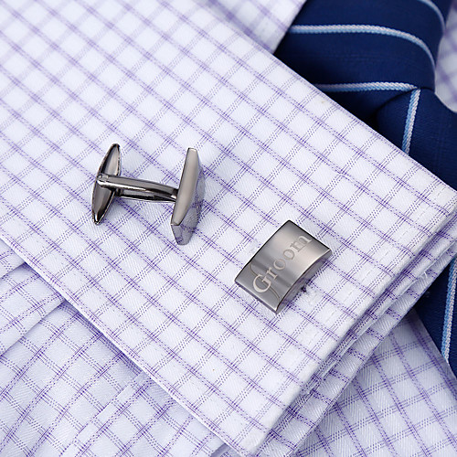 Personalized Customized Men's Cufflink Set Geometrical Geometric 1pc / pack Black
Personalized Customized Men's Cufflink Set Geometrical Geometric 1pc / pack Black