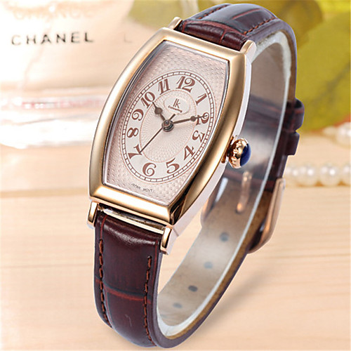Women's Quartz Watches Minimalist Fashion Genuine Leather Japanese Quartz Golden / Brown White Black Water Resistant / Waterproof 30 m 1 pc Analog One Year Battery Life
Women's Quartz Watches Minimalist Fashion Genuine Leather Japanese Quartz Golden / Brown White Black Water Resistant / Waterproof 30 m 1 pc Analog One Year Battery Life