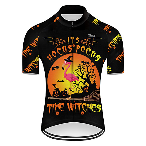 21Grams Men's Short Sleeve Cycling Jersey Black / Orange Flamingo Bike Top Mountain Bike MTB Road Bike Cycling Breathable Sports Clothing Apparel / Micro-elastic
21Grams Men's Short Sleeve Cycling Jersey Black / Orange Flamingo Bike Top Mountain Bike MTB Road Bike Cycling Breathable Sports Clothing Apparel / Micro-elastic