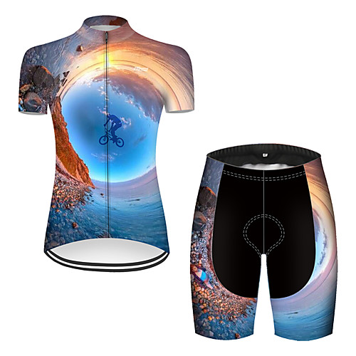 21Grams Women's Short Sleeve Cycling Jersey with Shorts Nylon Black / Yellow Gradient 3D Bike Quick Dry Breathable Sports Gradient Mountain Bike MTB Road Bike Cycling Clothing Apparel / Stretchy
21Grams Women's Short Sleeve Cycling Jersey with Shorts Nylon Black / Yellow Gradient 3D Bike Quick Dry Breathable Sports Gradient Mountain Bike MTB Road Bike Cycling Clothing Apparel / Stretchy