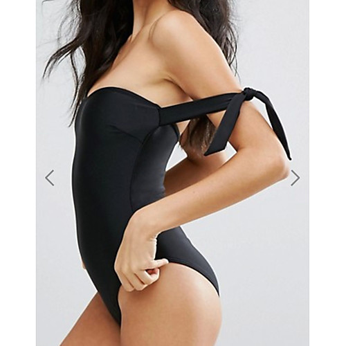 Women's Halter Cheeky One-piece Swimwear Swimsuit - Solid Colored S M L Black
Women's Halter Cheeky One-piece Swimwear Swimsuit - Solid Colored S M L Black
