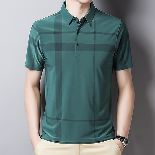 Men's Polo Plaid Print Short Sleeve Daily Tops Business Basic Black Blue Blushing Pink
Men's Polo Plaid Print Short Sleeve Daily Tops Business Basic Black Blue Blushing Pink