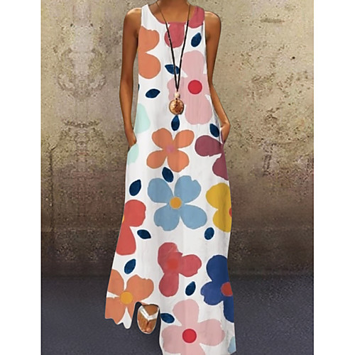 Women's A Line Dress Maxi long Dress Purple Yellow Blushing Pink Light Green Light Blue Sleeveless Sun Flower Floral Print Summer Round Neck Hot 2021 S M L XL XXL 3XL
Women's A Line Dress Maxi long Dress Purple Yellow Blushing Pink Light Green Light Blue Sleeveless Sun Flower Floral Print Summer Round Neck Hot 2021 S M L XL XXL 3XL