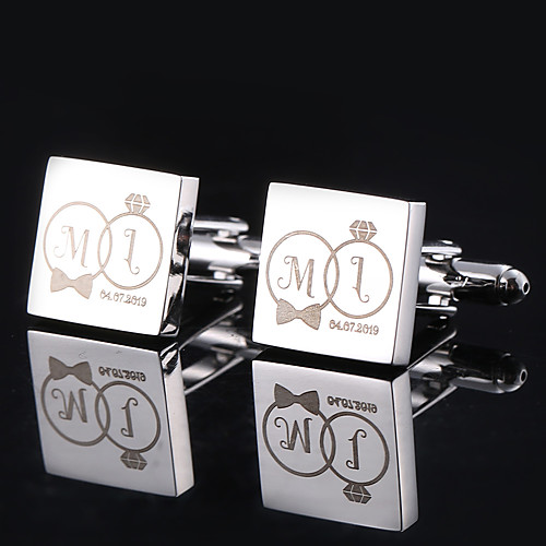 Personalized Customized Men's Cufflink Set Geometrical Geometric 1pc / pack Golden Rose Gold Black
Personalized Customized Men's Cufflink Set Geometrical Geometric 1pc / pack Golden Rose Gold Black