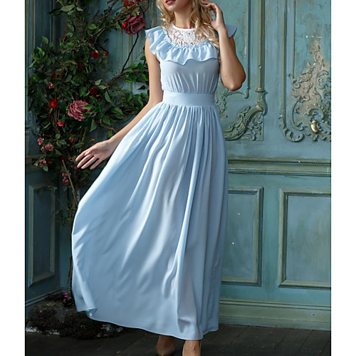 Women's A-Line Dress Maxi long Dress - Sleeveless Solid Color Summer Casual Daily 2020 Blue M L XL XXL XXXL
Women's A-Line Dress Maxi long Dress - Sleeveless Solid Color Summer Casual Daily 2020 Blue M L XL XXL XXXL