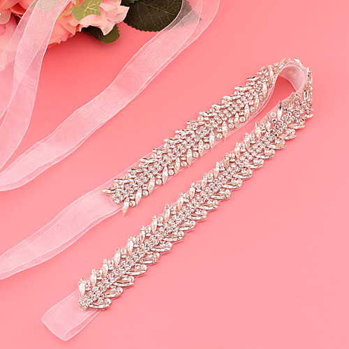Satin / Tulle Wedding / Party / Evening Sash With Belt / Appliques / Crystals / Rhinestones Women's Sashes
Satin / Tulle Wedding / Party / Evening Sash With Belt / Appliques / Crystals / Rhinestones Women's Sashes