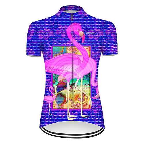 21Grams Women's Short Sleeve Cycling Jersey RedBlue Flamingo Bike Top Mountain Bike MTB Road Bike Cycling Breathable Sports Clothing Apparel / Micro-elastic
21Grams Women's Short Sleeve Cycling Jersey RedBlue Flamingo Bike Top Mountain Bike MTB Road Bike Cycling Breathable Sports Clothing Apparel / Micro-elastic