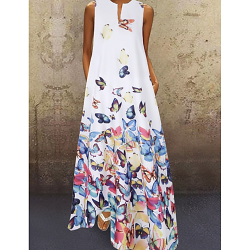 Women's A Line Dress Maxi long Dress White Blue Yellow Blushing Pink Sleeveless Floral Summer V Neck Hot Casual Chinoiserie 2021 S M L XL XXL 3XL 4XL 5XL
Women's A Line Dress Maxi long Dress White Blue Yellow Blushing Pink Sleeveless Floral Summer V Neck Hot Casual Chinoiserie 2021 S M L XL XXL 3XL 4XL 5XL